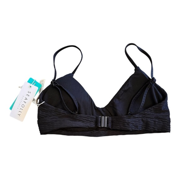 Seafolly La Luna Keyhole Bralette in Black NWT - Picture 6 of 7